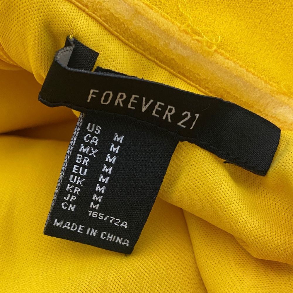 Forever 21 Yellow Strapless Romper - Picture 3 of 11
